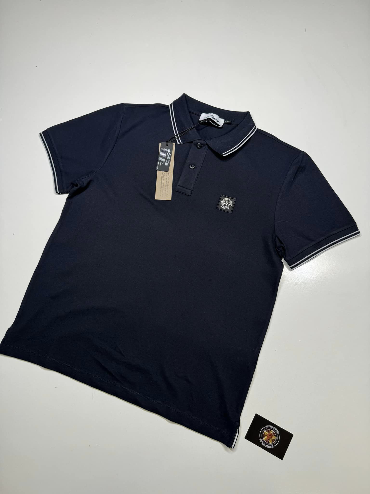 Stone Island 2SC18 Polo Shirt in Navy - Image 1
