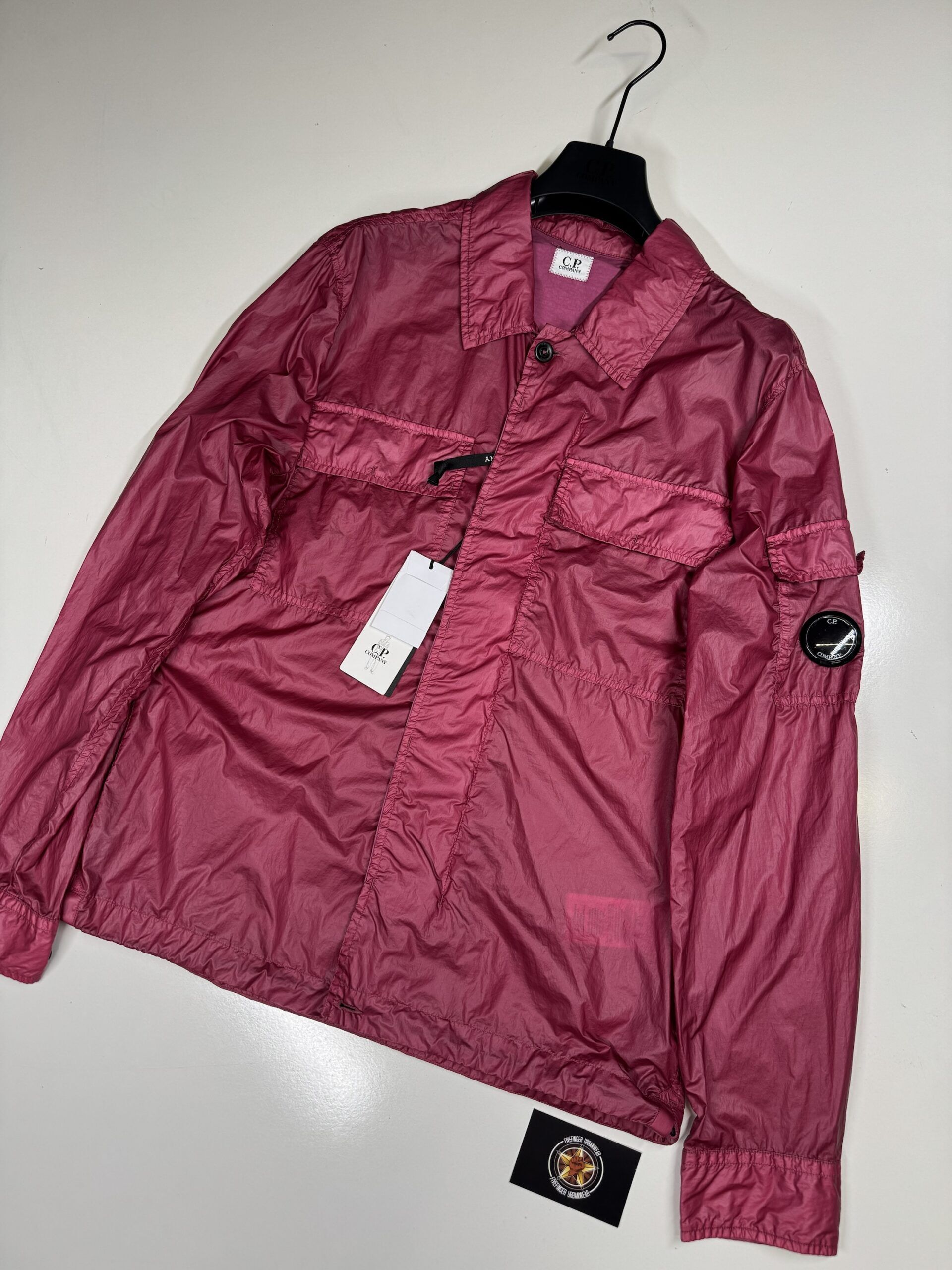 img_6873-2 CP Company 113A CS ll collared Overshirt in Red Bud - Image 1