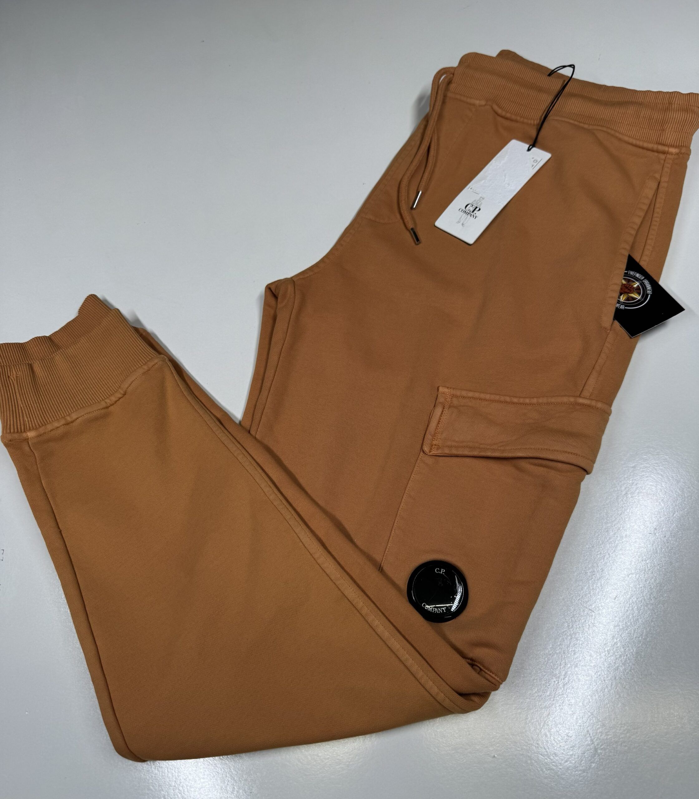 img_7213-3 CP Company 100A Cotton Diagonal Fleece Lens pocket sweatpants in Sky Blue Copy - Image 1