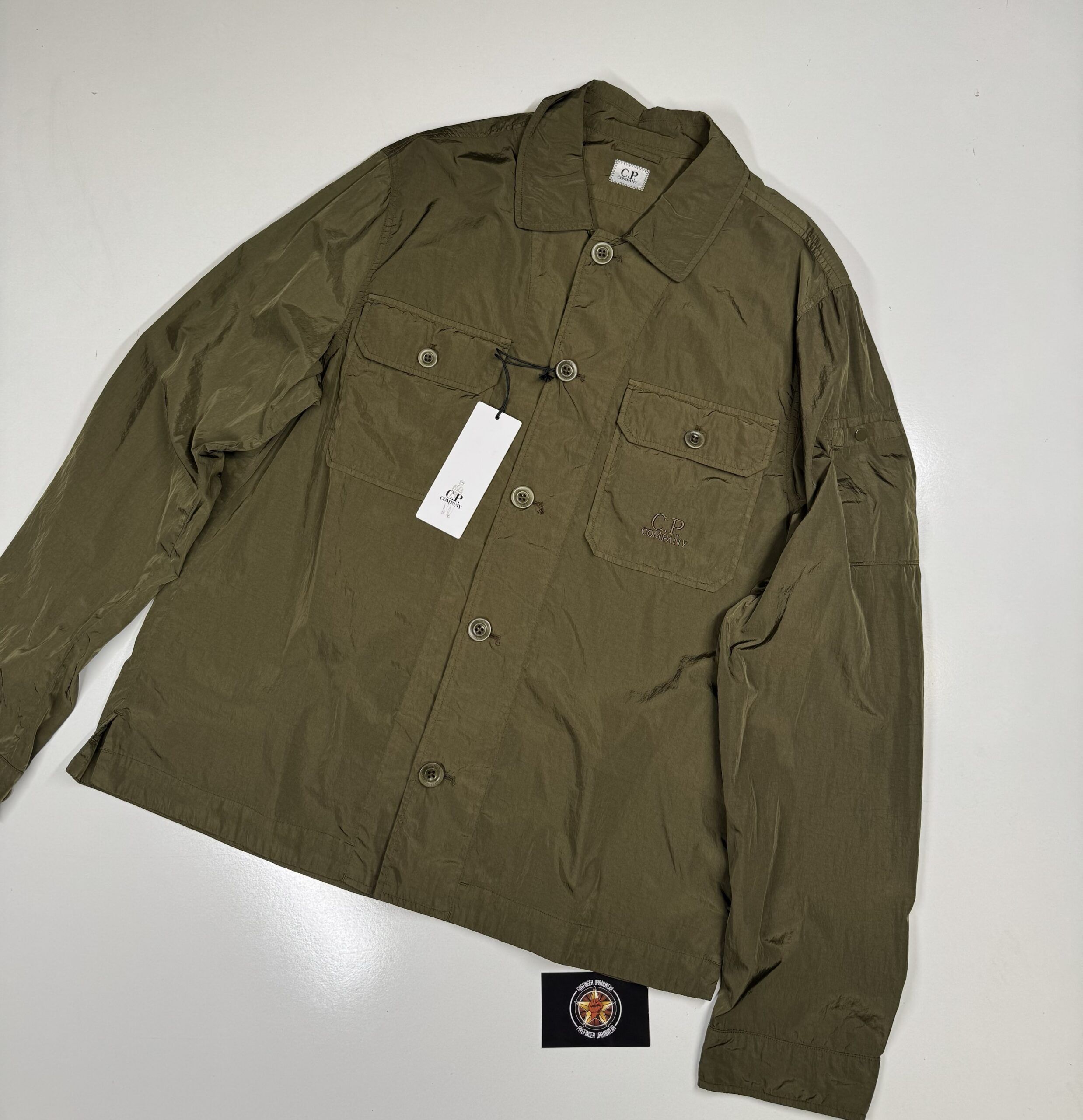 C.P. COMPANY 106A Chrome-R Overshirt in Green  / 683 - Image 1