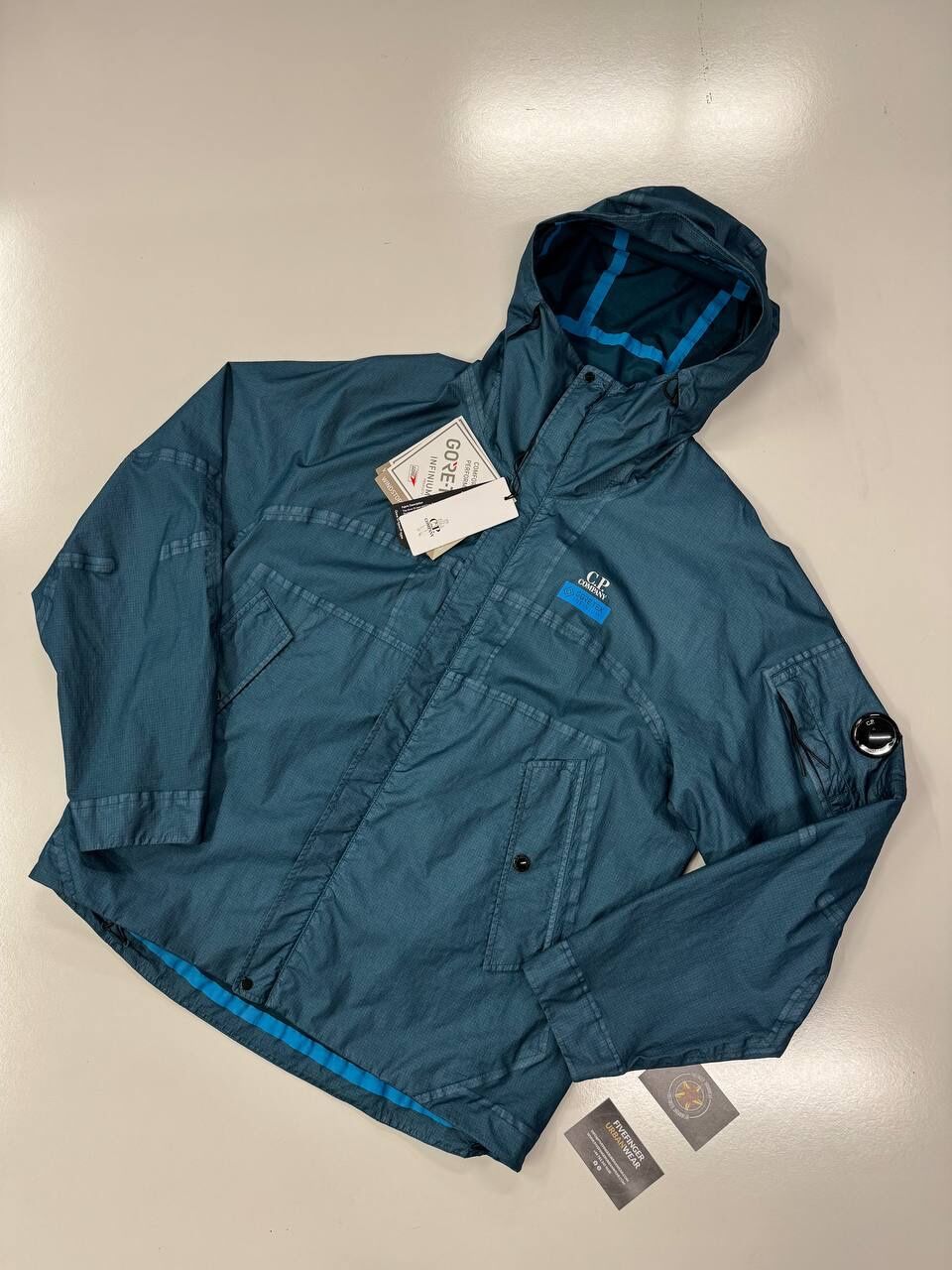 CP Company 031A Gore G-type Hooded Jacket in Ink Blue - Image 1
