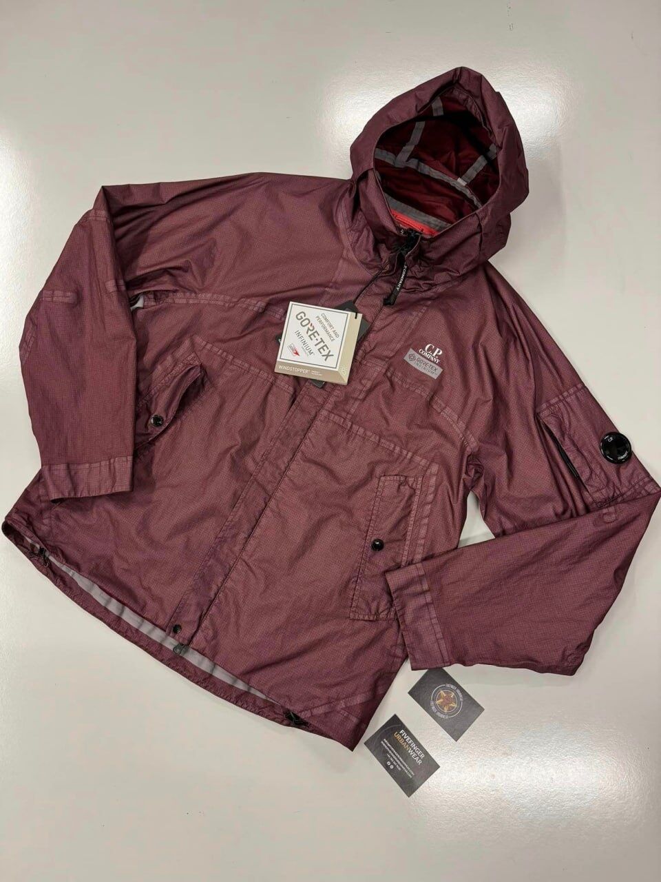 img_7332 CP Company 031A Gore G-type Hooded Jacket in Red Bud - Image 1