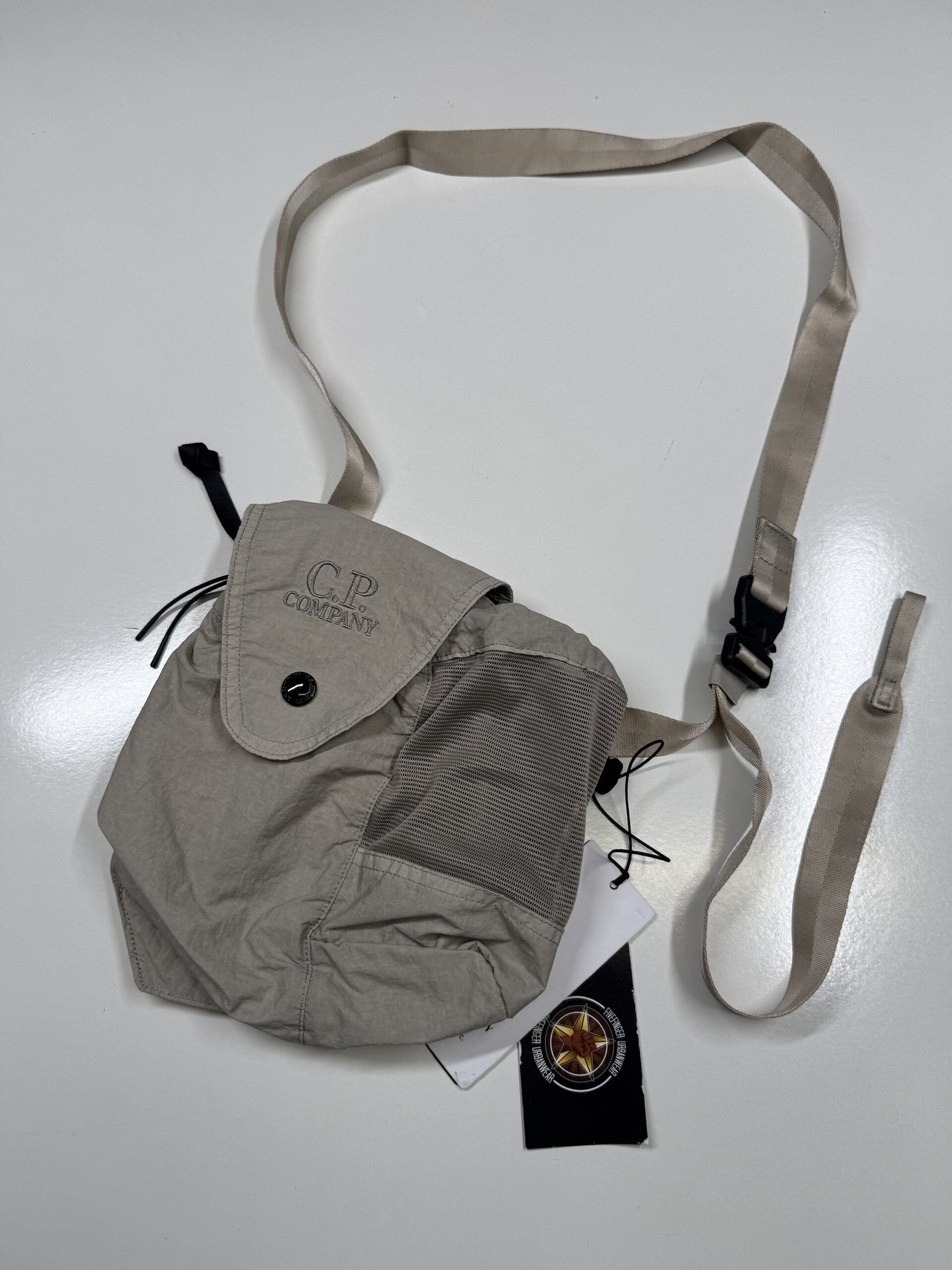 Cp Company 176A cross bag in Plain Paper Touch - Image 1