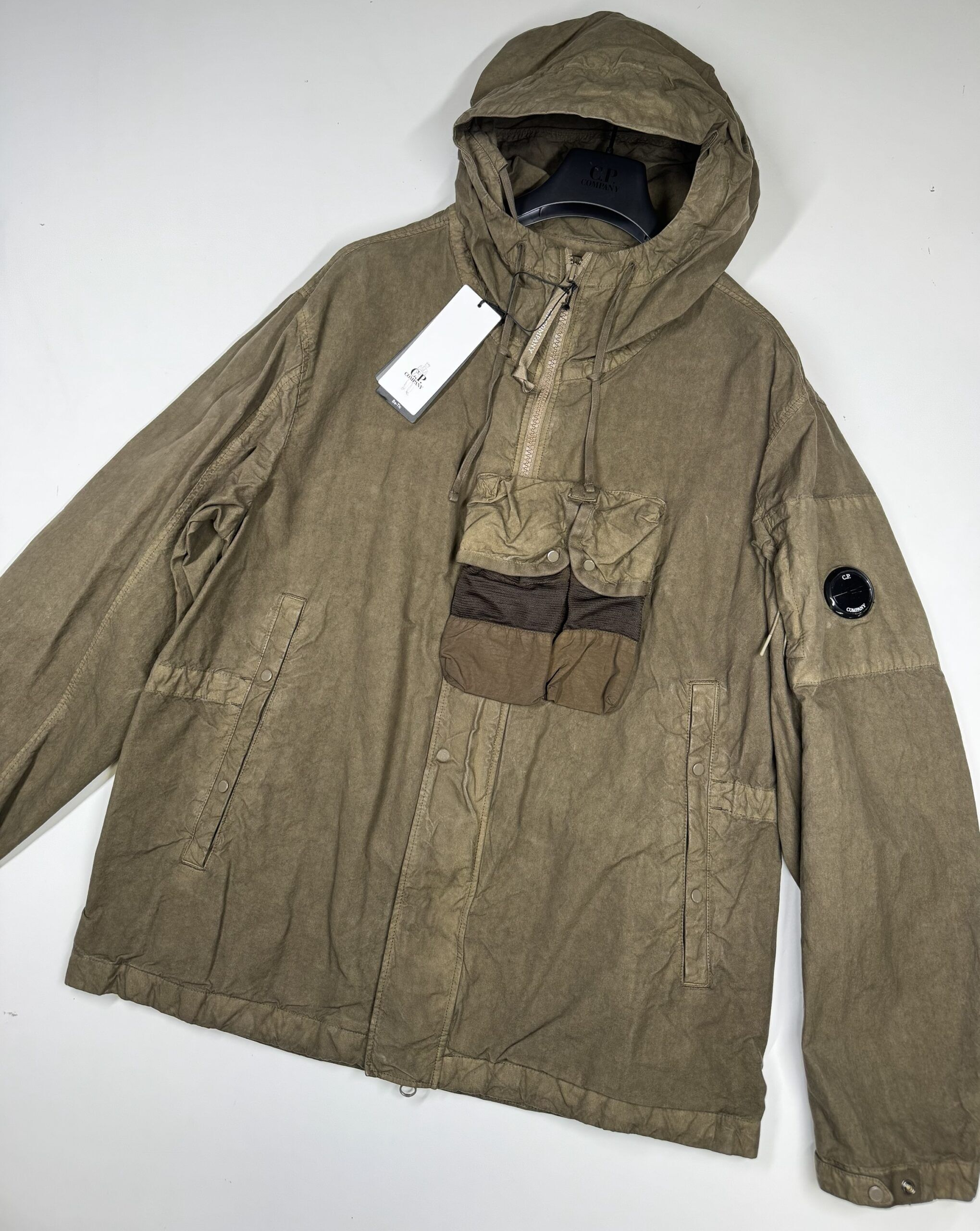 img_2963-2 C.P. COMPANY 150a Ba-Tic Hooded Jacket in Butternut Green / 653 - Image 1