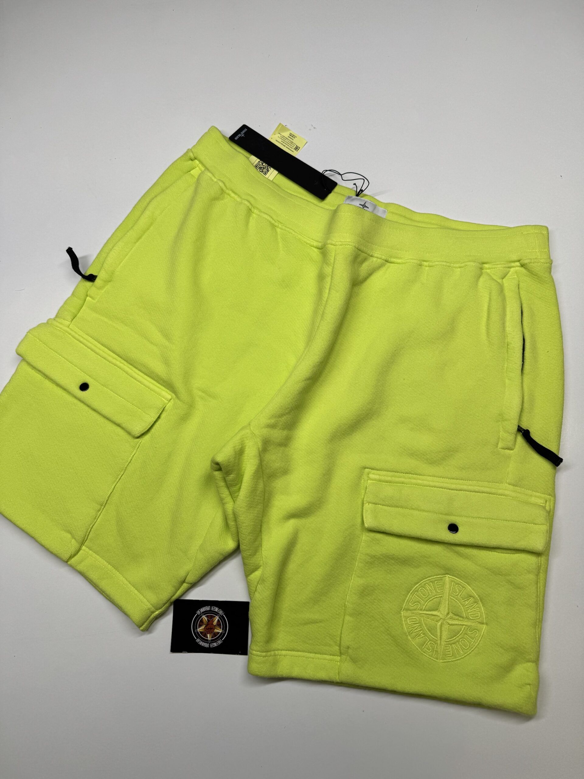 STONE ISLAND BERMUDA SHORTS 64453 DIAGONAL STRETCH FRENCH TERRY_GARMENT DYEDXXL / w38” - Image 1