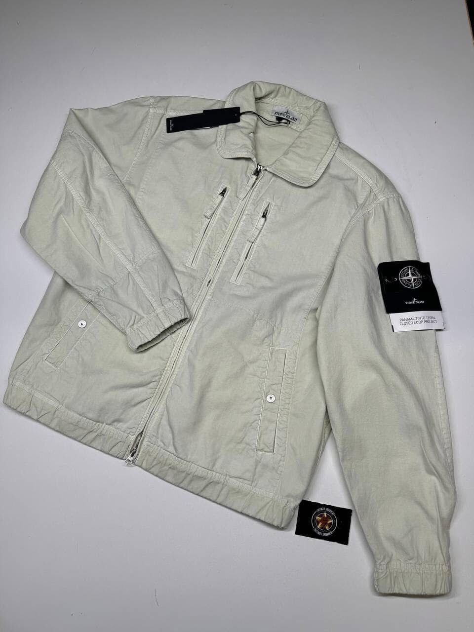 Stone Island 431T1 PANAMA TINTO TERRA PISTACHIO JACKET. Large
