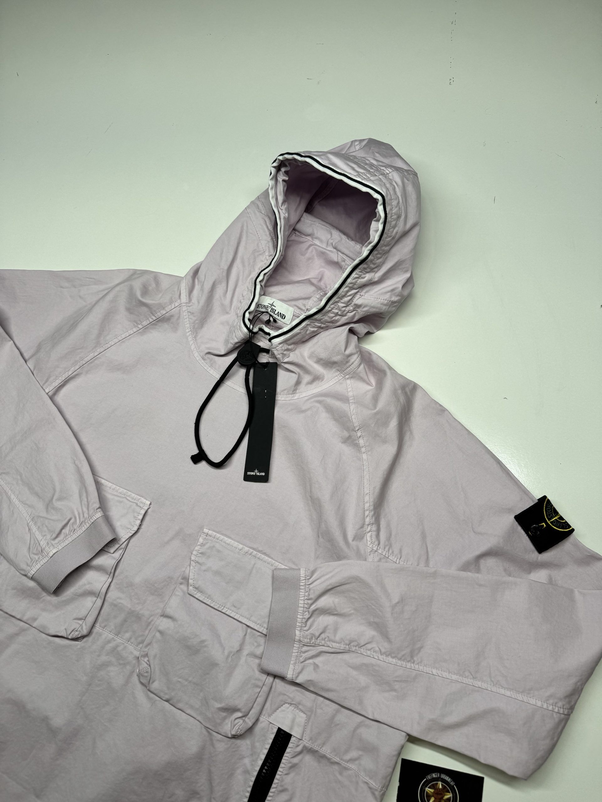 STONE ISLAND 44019 SUPIMA® COTTON TWILL STRETCH-TC SMOCK . LARGE