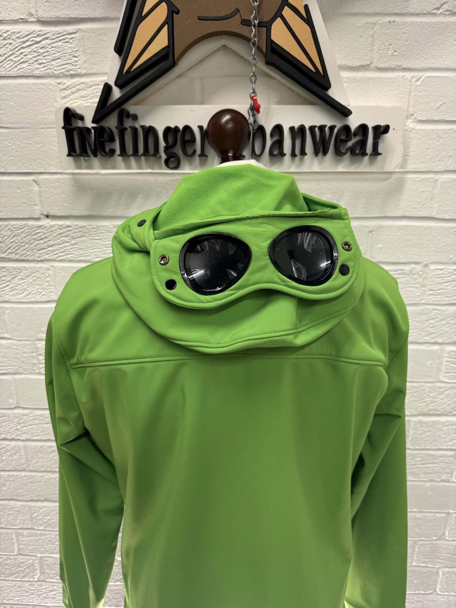 CP Company 003A C.P. Shell-R fleece lined Jacket in classic green.