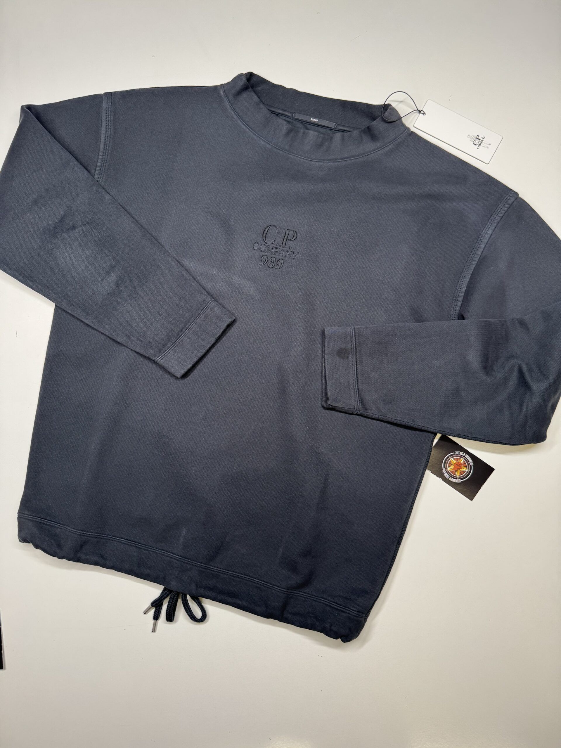 img_2664-4 C.P. Company 989 Men's Turtle Neck 194A Sweatshirt in Black Sand / 995 - Image 1