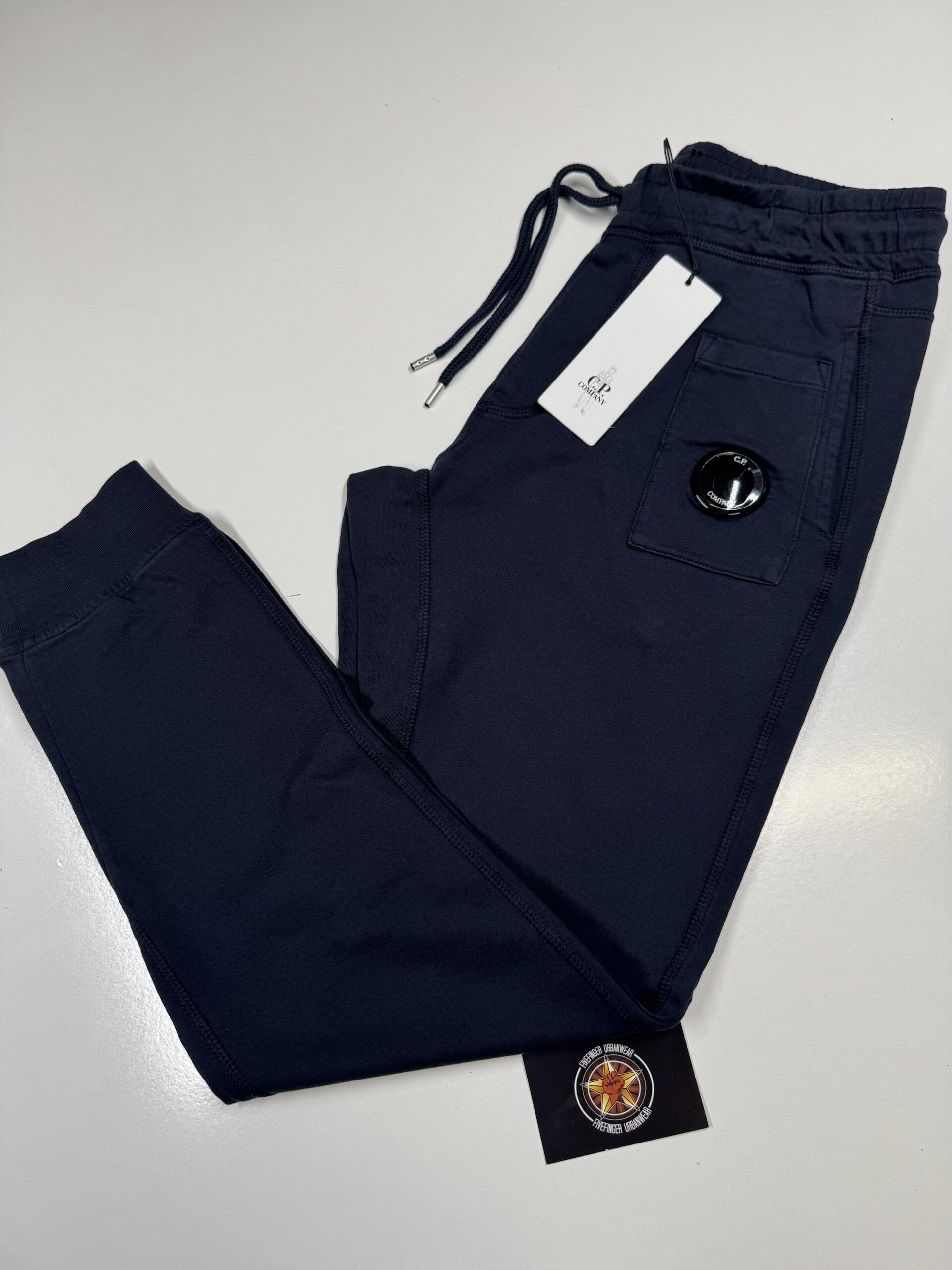 img_0164 CP COMPANY 161A JOGGING PANT IN LIGHT FLEECE - NAVY / 888 - Image 1