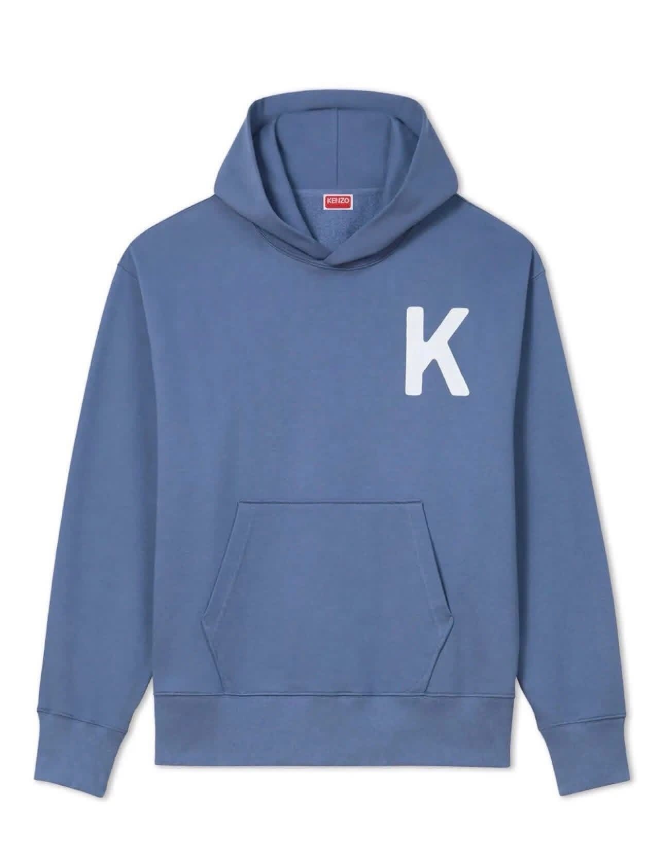 ProductMen's Kenzo Lucky Tiger Oversize Pullover Hoodie in Blue - Image 1