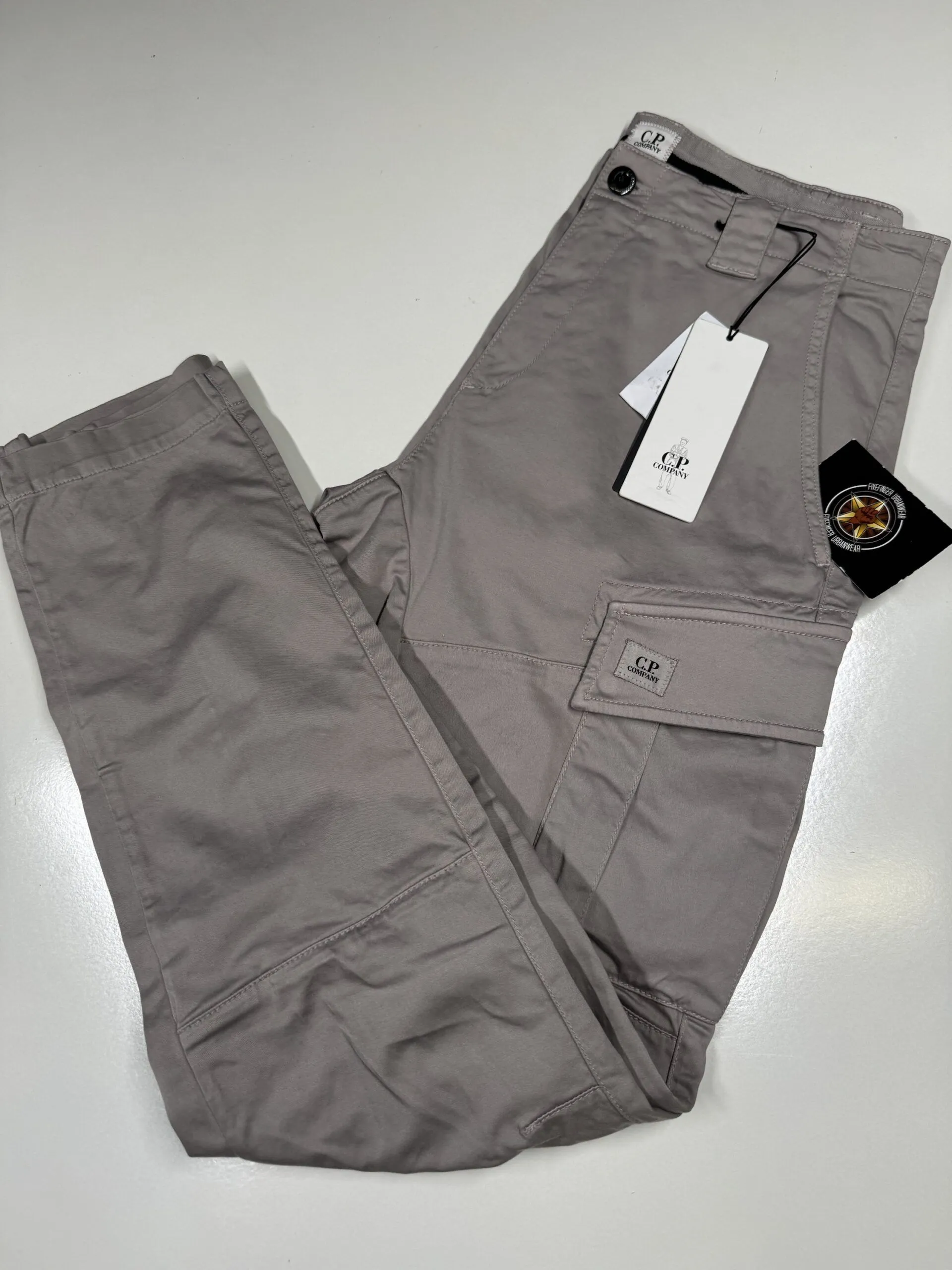img_8580-4 CP Company 057A Satin Stretch Cargo Pants in Grey / 913 - Size 46 / W30”/L33” - Image 1
