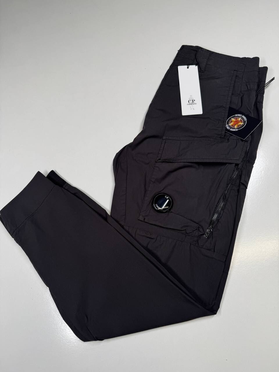 CP Company 294A 50 Fili stretch Cargo Pant in Black / 999  - Size 46 / w30”/L33” - Image 1