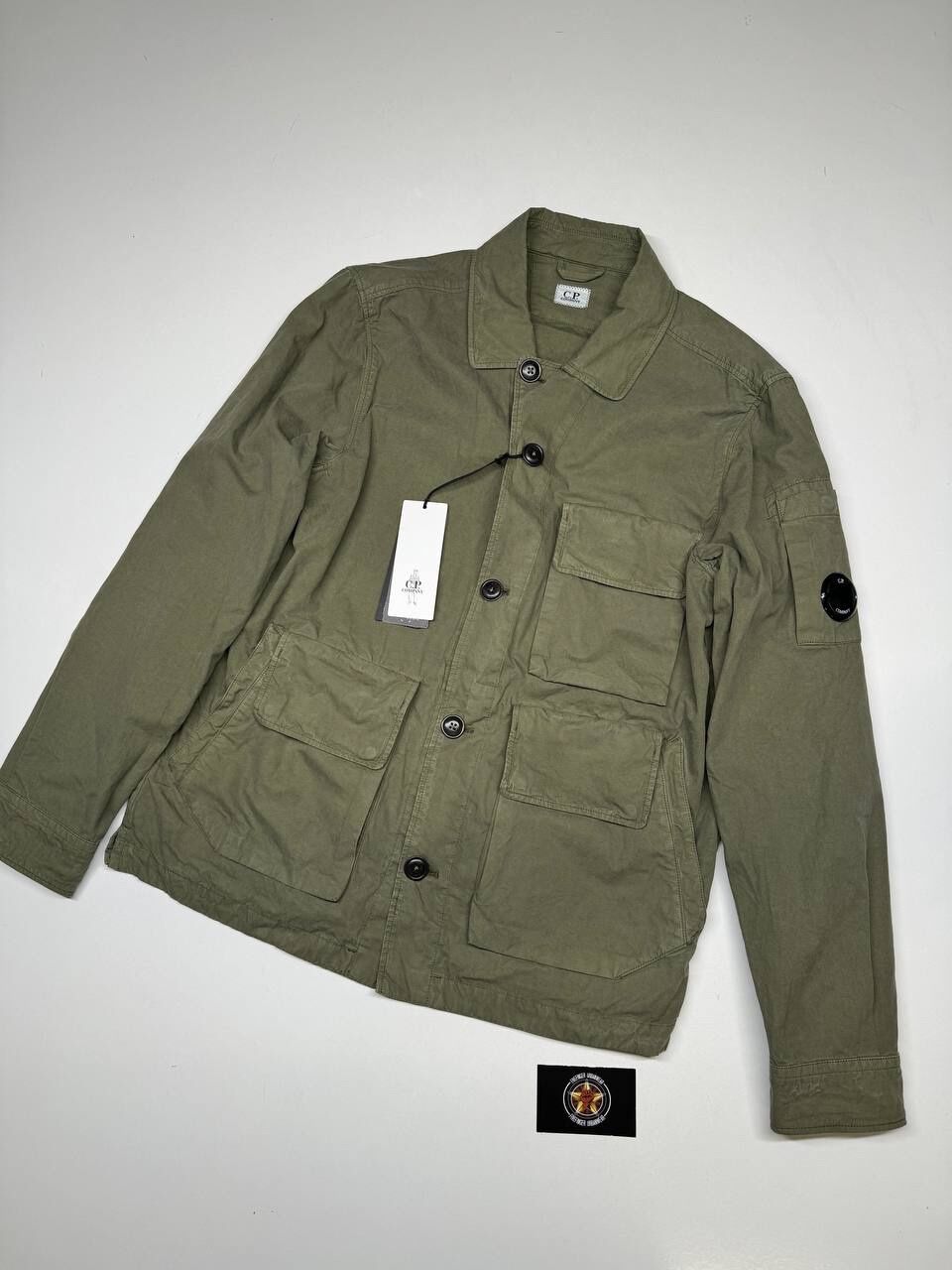 img_6617 CP Company 212A Microreps Diamond Peach Jacket in Green. - Image 1