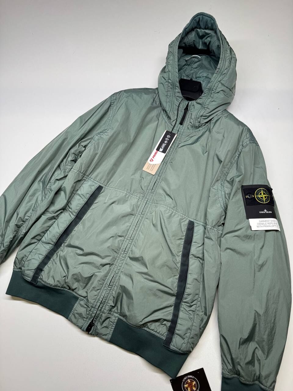STONE ISLAND 40823 GARMENT DYED CRINKLE REPS RECYCLED NYLON WITH