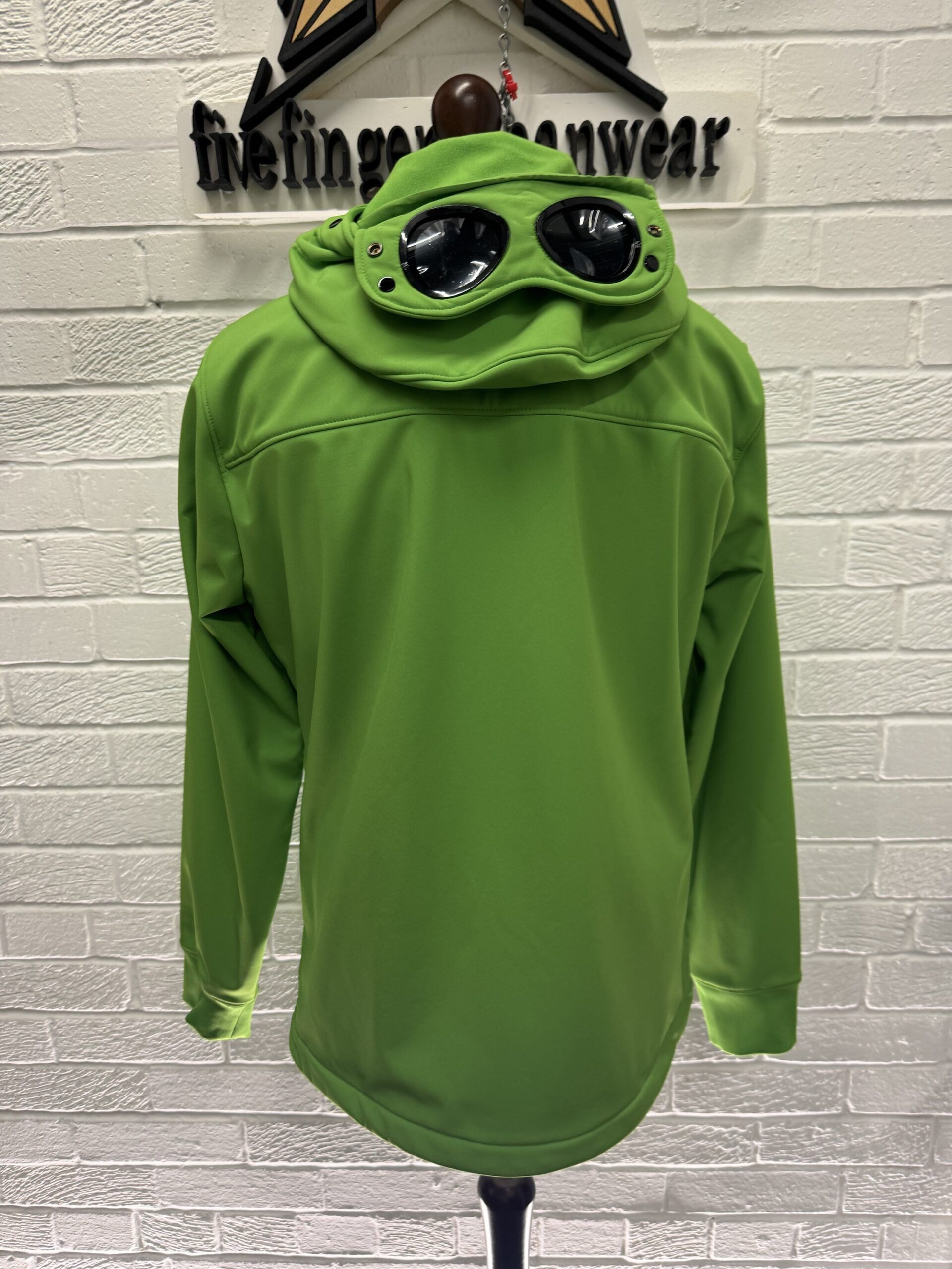 CP Company 003A C.P. Shell-R fleece lined Jacket in classic green.