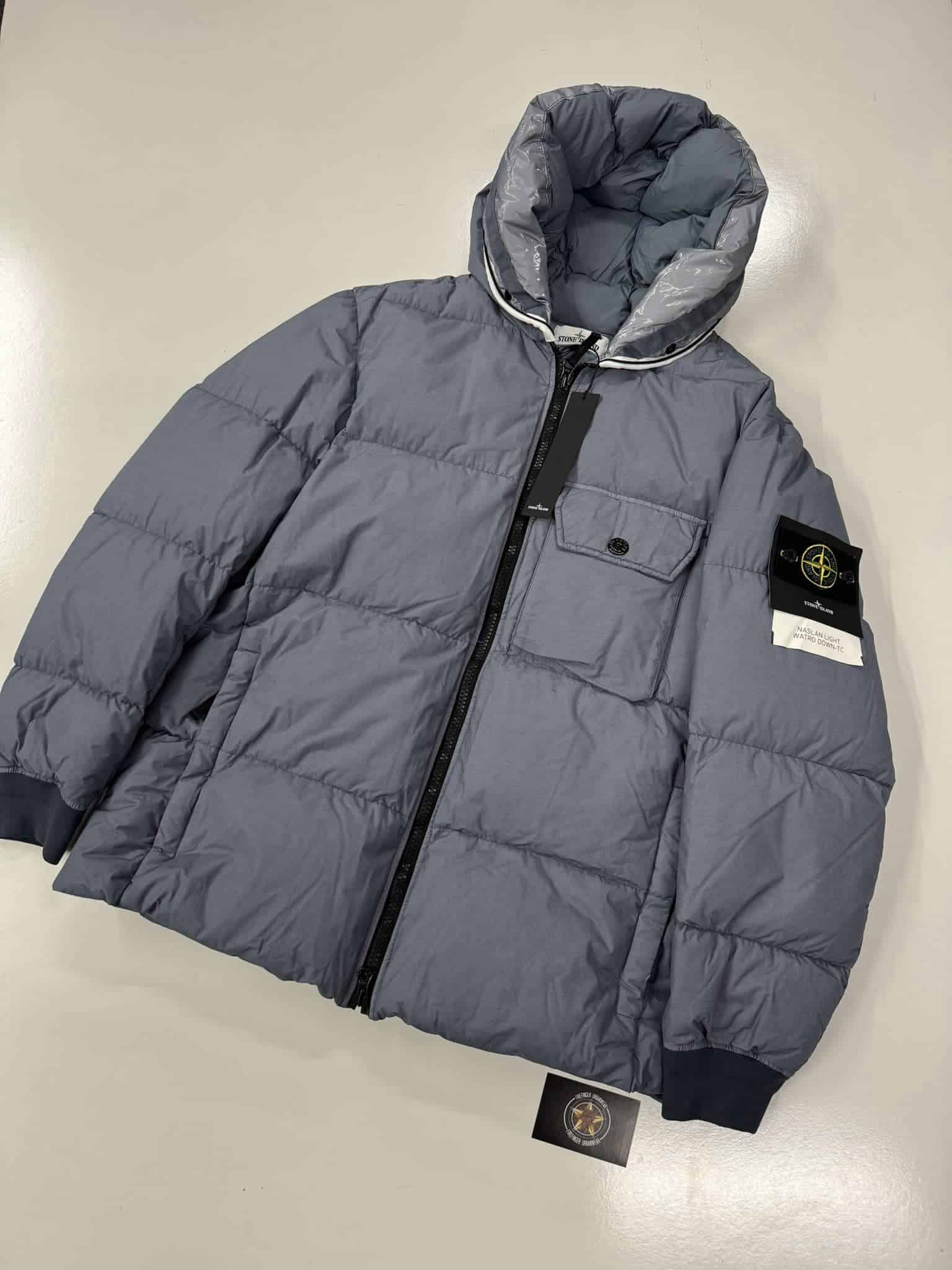 Stone Island 43432 Naslan Light Watro Down - TC Hooded Down Jacket - Image 1
