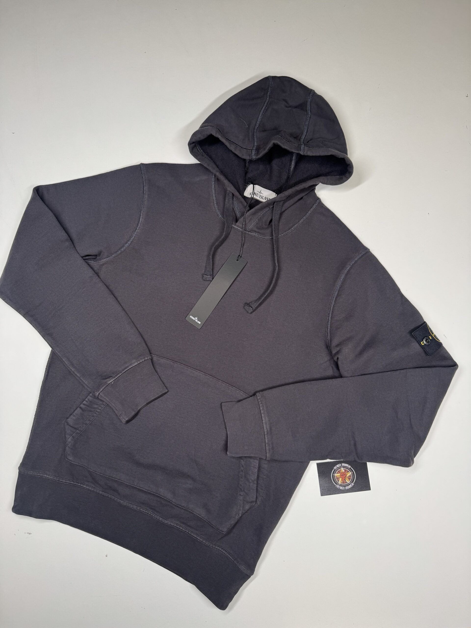 STONE ISLAND 64151 Hooded sweatshirt in cotton fleece - V0029/BLACK - Image 1