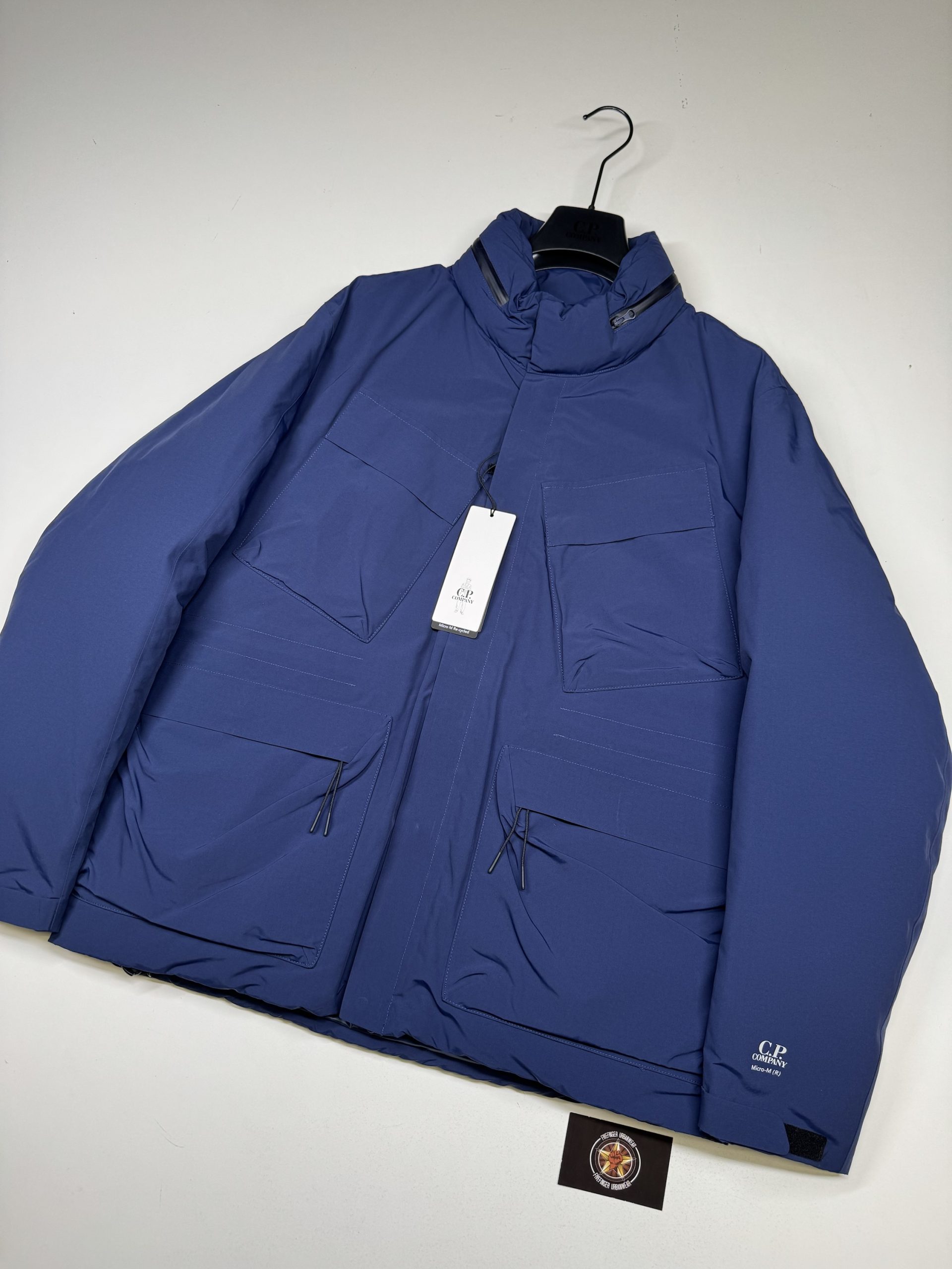 CP Company 220A  Micro-M Down Field Jacket in blue - Image 1