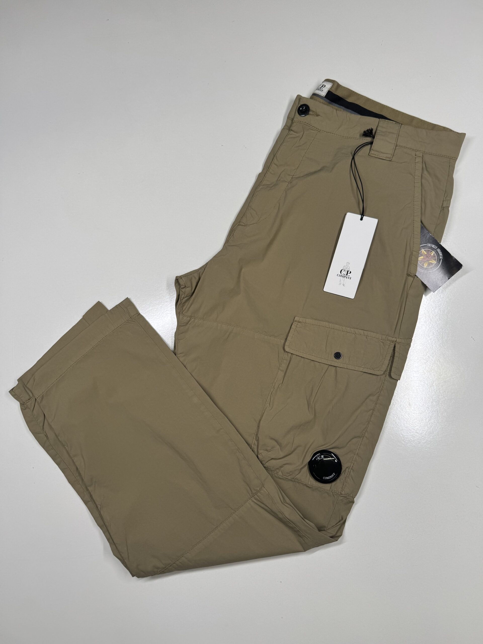 CP Company 093A  50 Fili stretch Cargo Pant in Khaki / 305 - Image 1
