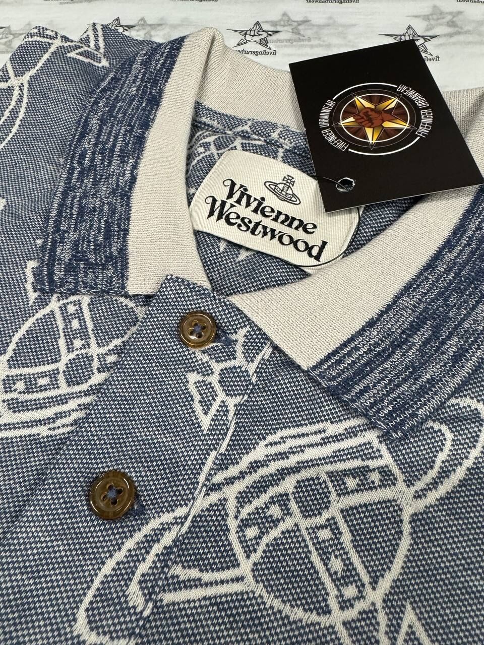 Vivienne Westwood Classic Orb Polo in Multi - Blue/wind chime - Image 1