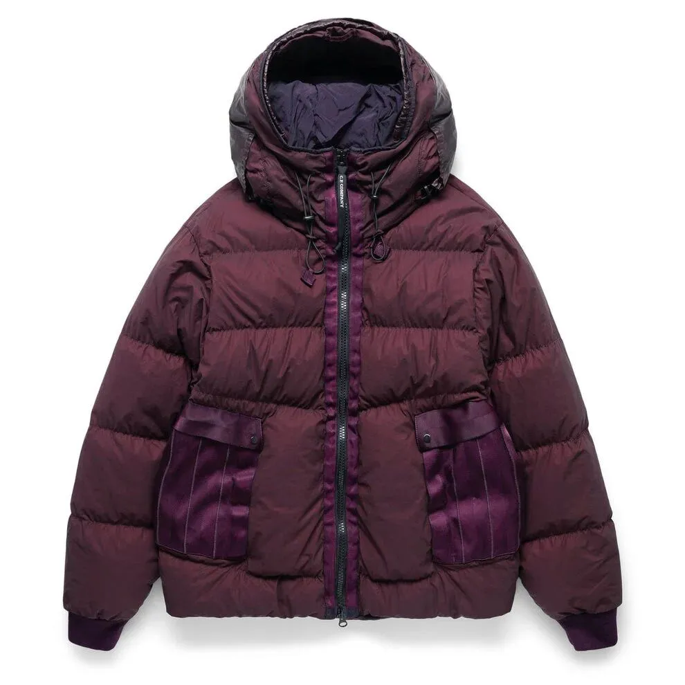 img_7792-3 CP COMPANY 266A GOGGLE BI-TM DOWN JACKET IN POTENT PURPLE. - Image 1