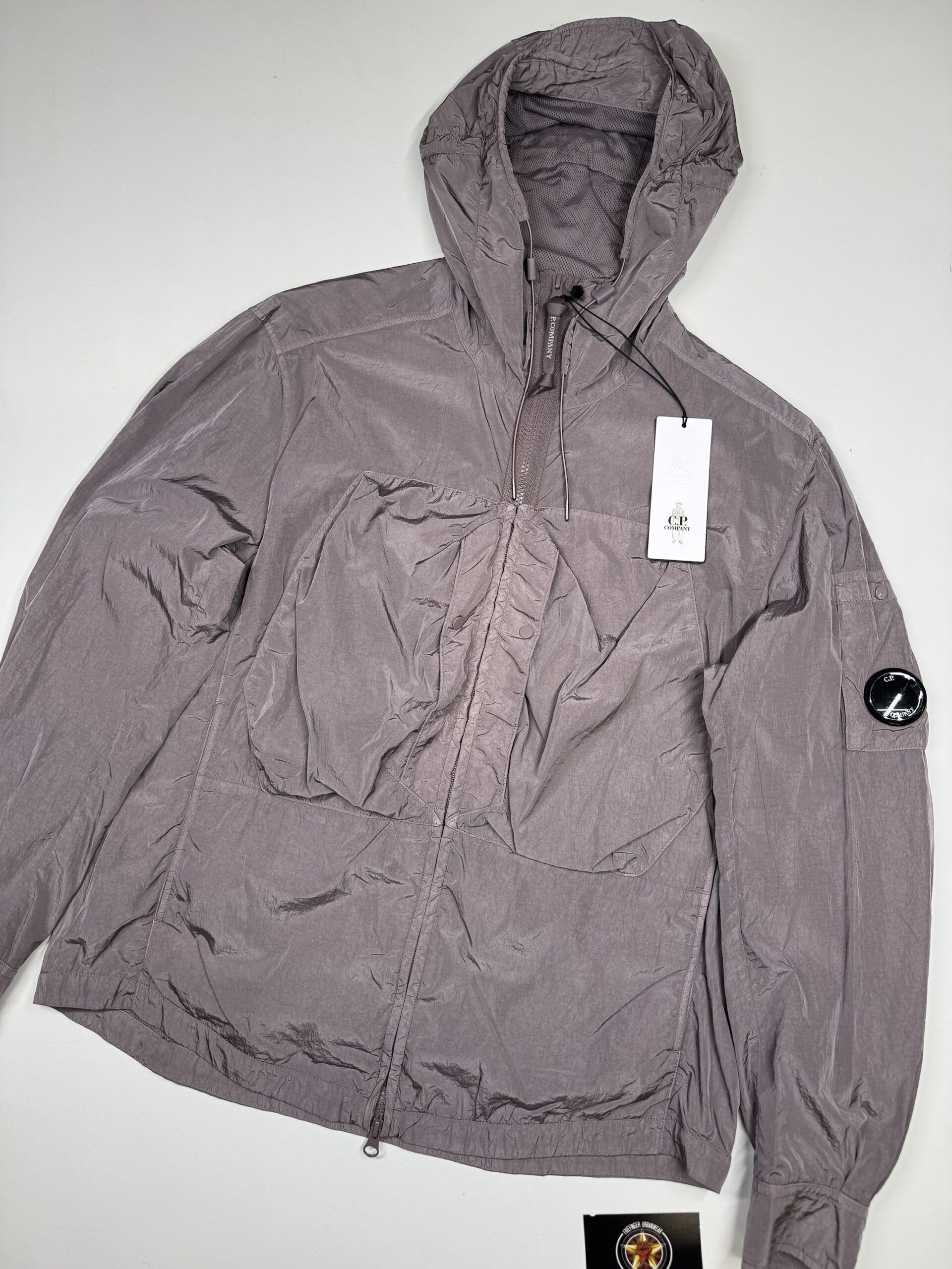 img_8278-3 C.P. COMPANY 156A Chrome-R Zipped Hooded Overshirt in Purple Dove Mauve - Image 1