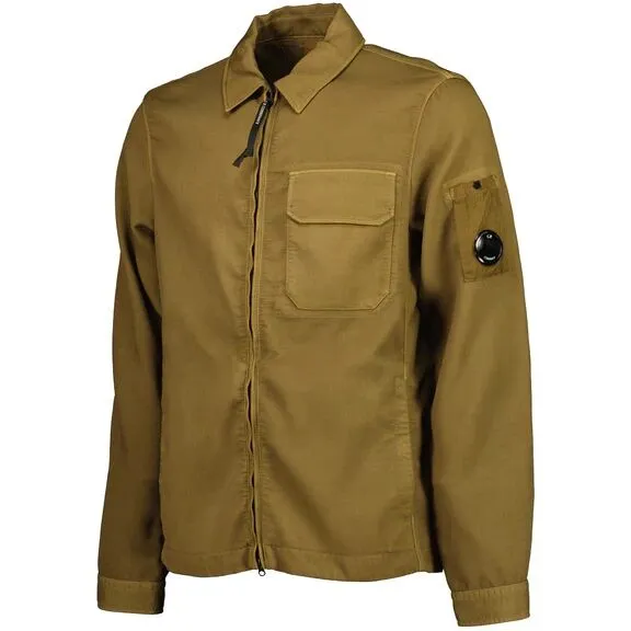 img_9458 C.P COMPANY 256A Nylon Doube Weave Overshirt in vintage khaki - Image 1