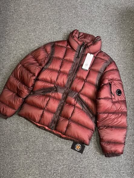 CP Company 194A  DD Shell Down Jacket in black  -  Bordeaux - Image 1