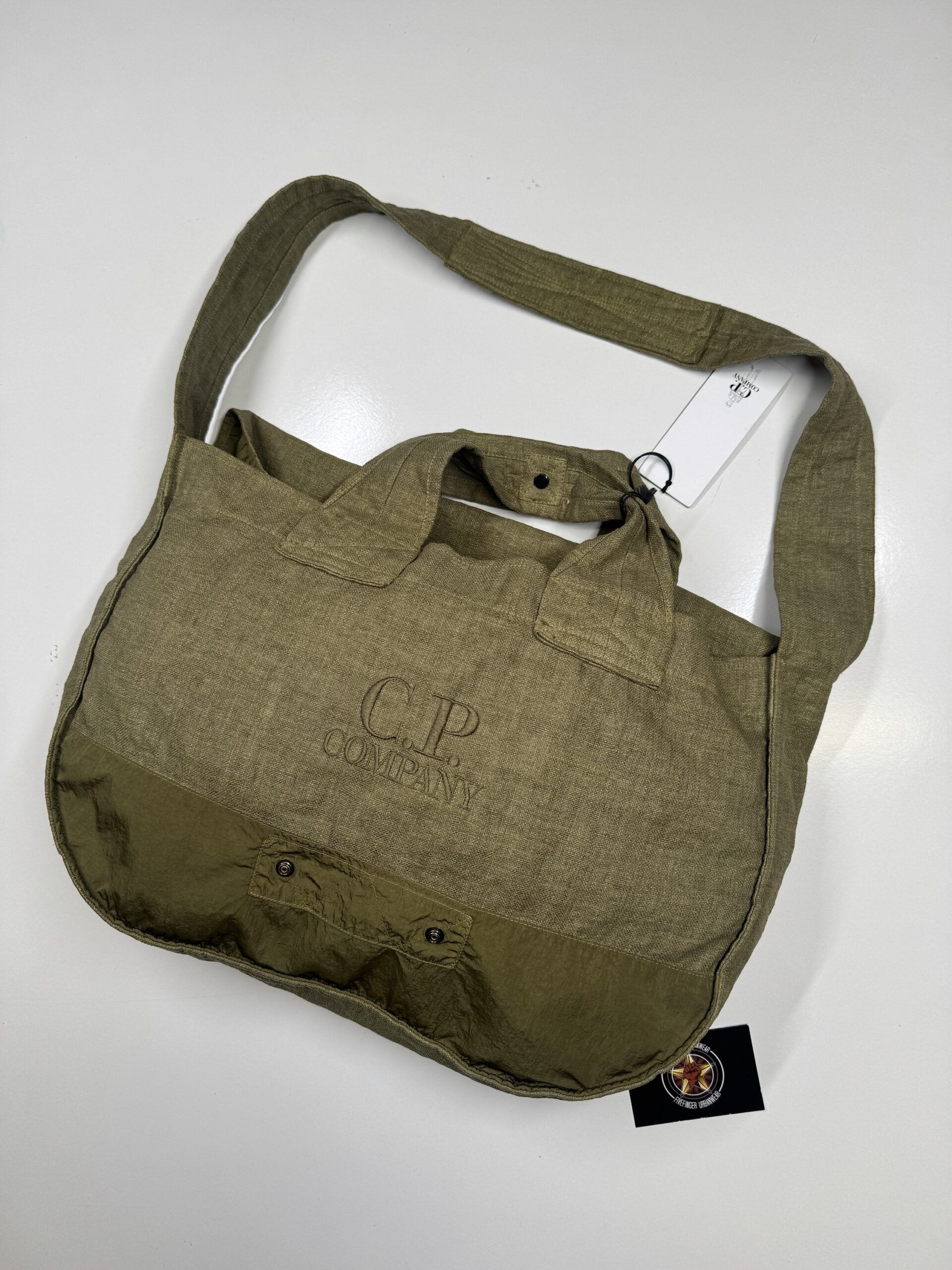 img_4524 CP Company 303A tote bag in Rafia -r Colour - Green - Image 1