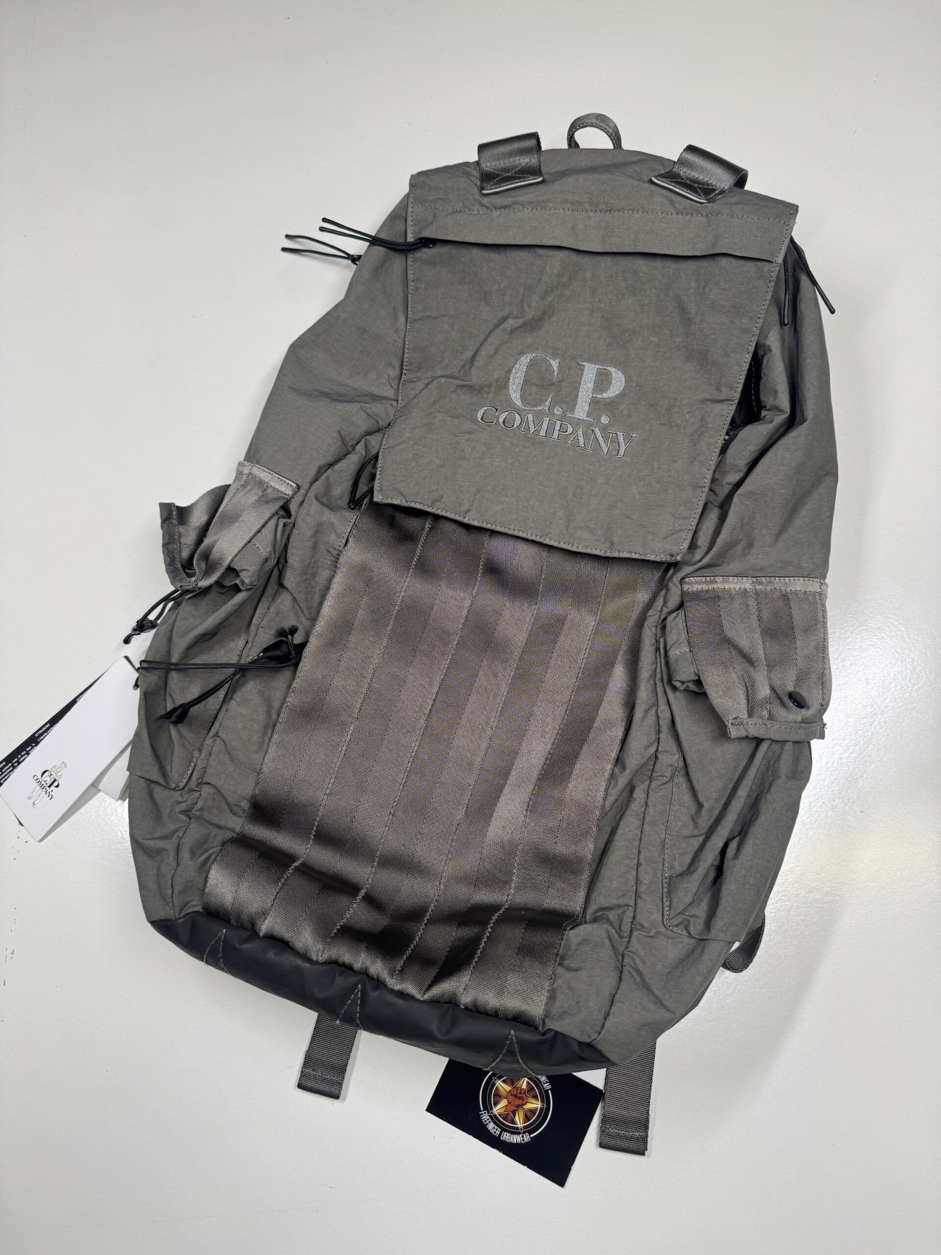 img_4530 CP Company Back pack in plain paper touch mixed Colour - Gunmetal - Image 1