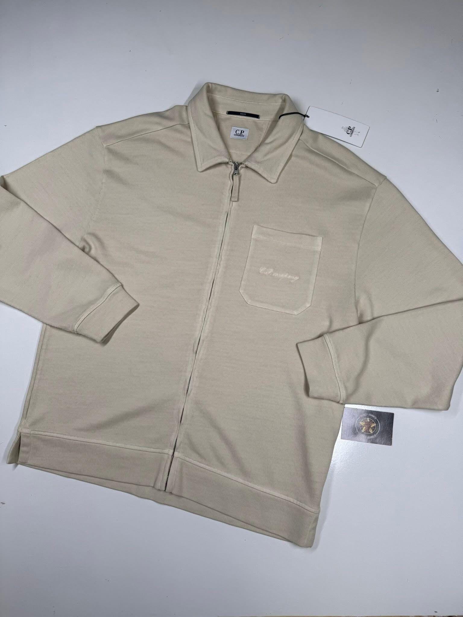 SS26 release  CP Company 272A open sweat 10/2 combined jersey    -    Large / p2p 23.5” - Image 1