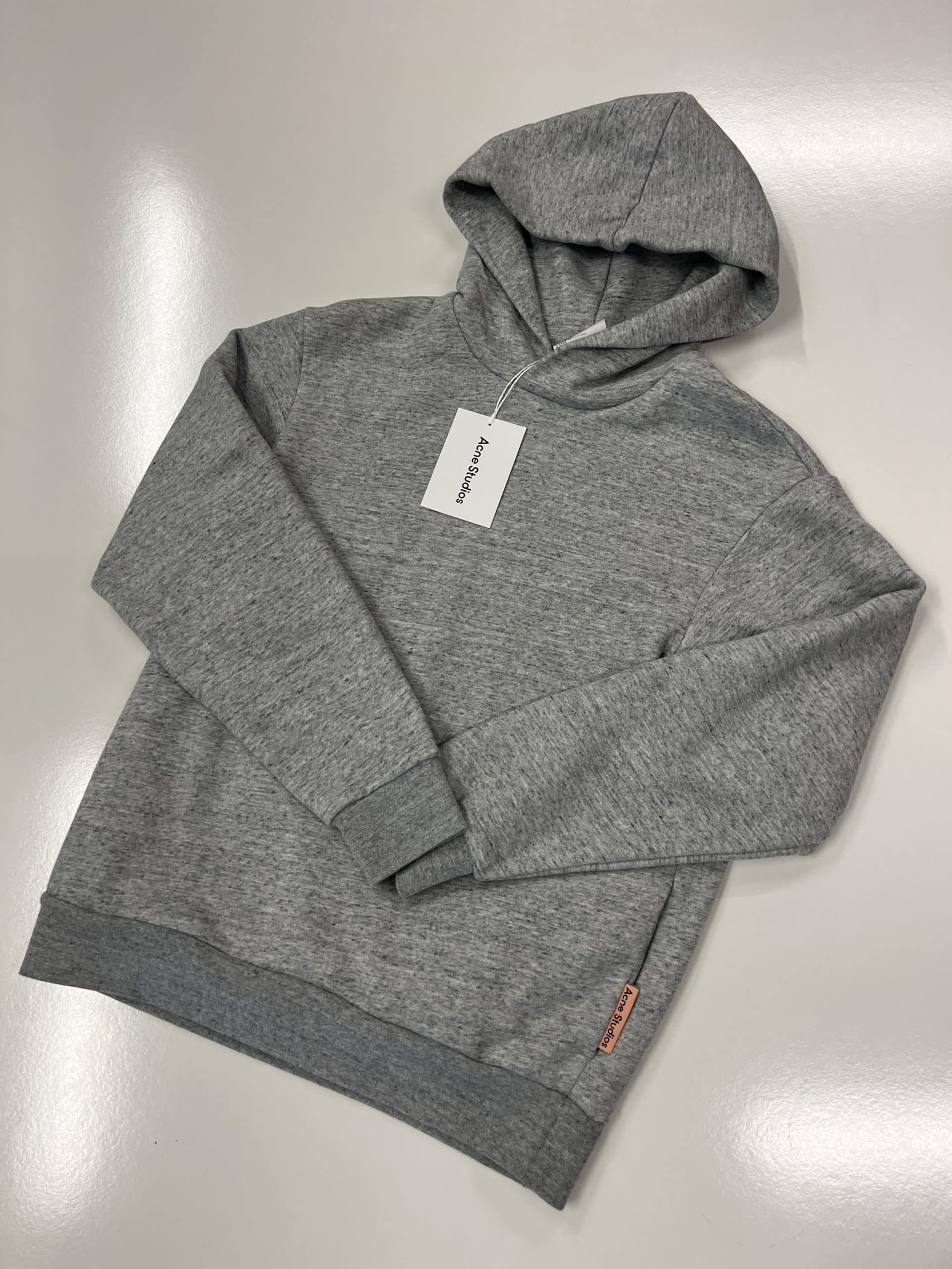img_1540 Acne Studios Fleece hoodie in heather grey - XXS / 20.5” P2P - Image 1