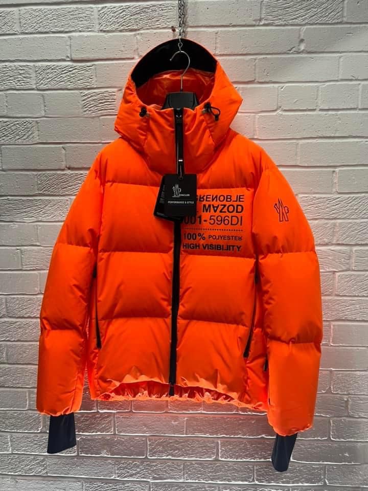 Moncler x Grenoble ‘Mazod’ Down Jacket  in orange - Image 1