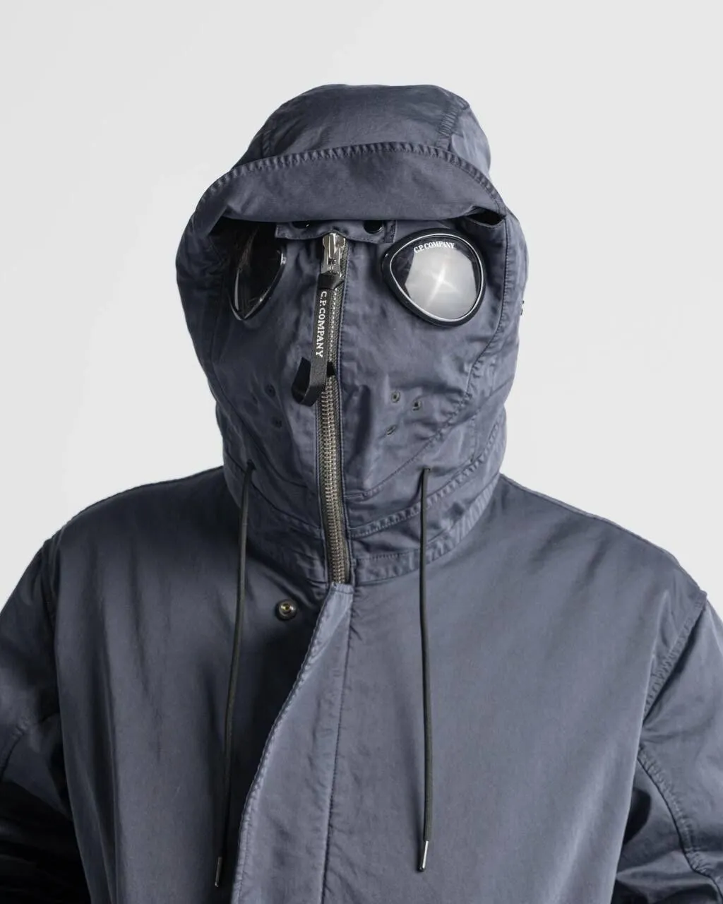 CP COMPANY MICRO KEI EXPLORER LONG PARKA 2 in 1 JACKET - BLACK
