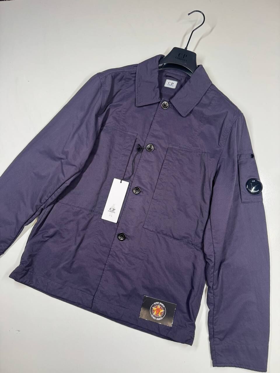 img_1625 C.P. Company 157A Diagonal Flatt Nylon Overshirt in Blueprint. - Image 1