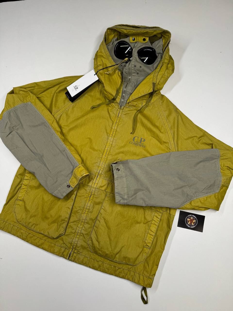 C.P. COMPANY 50 FILI WAX EXPLORER GOGGLE JACKET - Large / P2P 24