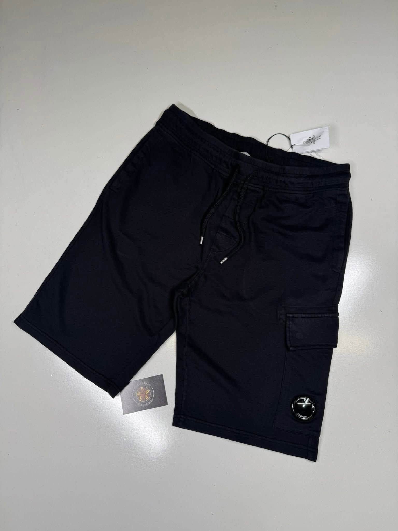 747235958_961262720335372_1827120909640575352_n CP Company Light Fleece Bermuda Shorts. - Black - Small / w30” - Image 1