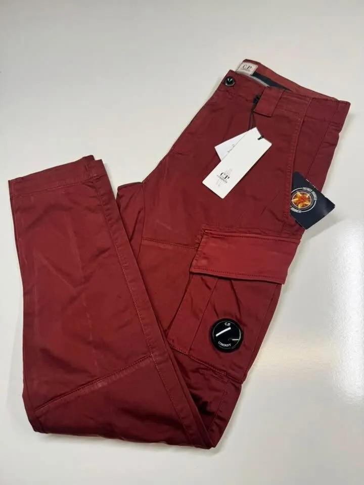 img_5717-2 Brand new CP Company 056A Satin Stretch Cargo Pants in Sable bronze brown - Size 46 / W30”/L33” - Image 1