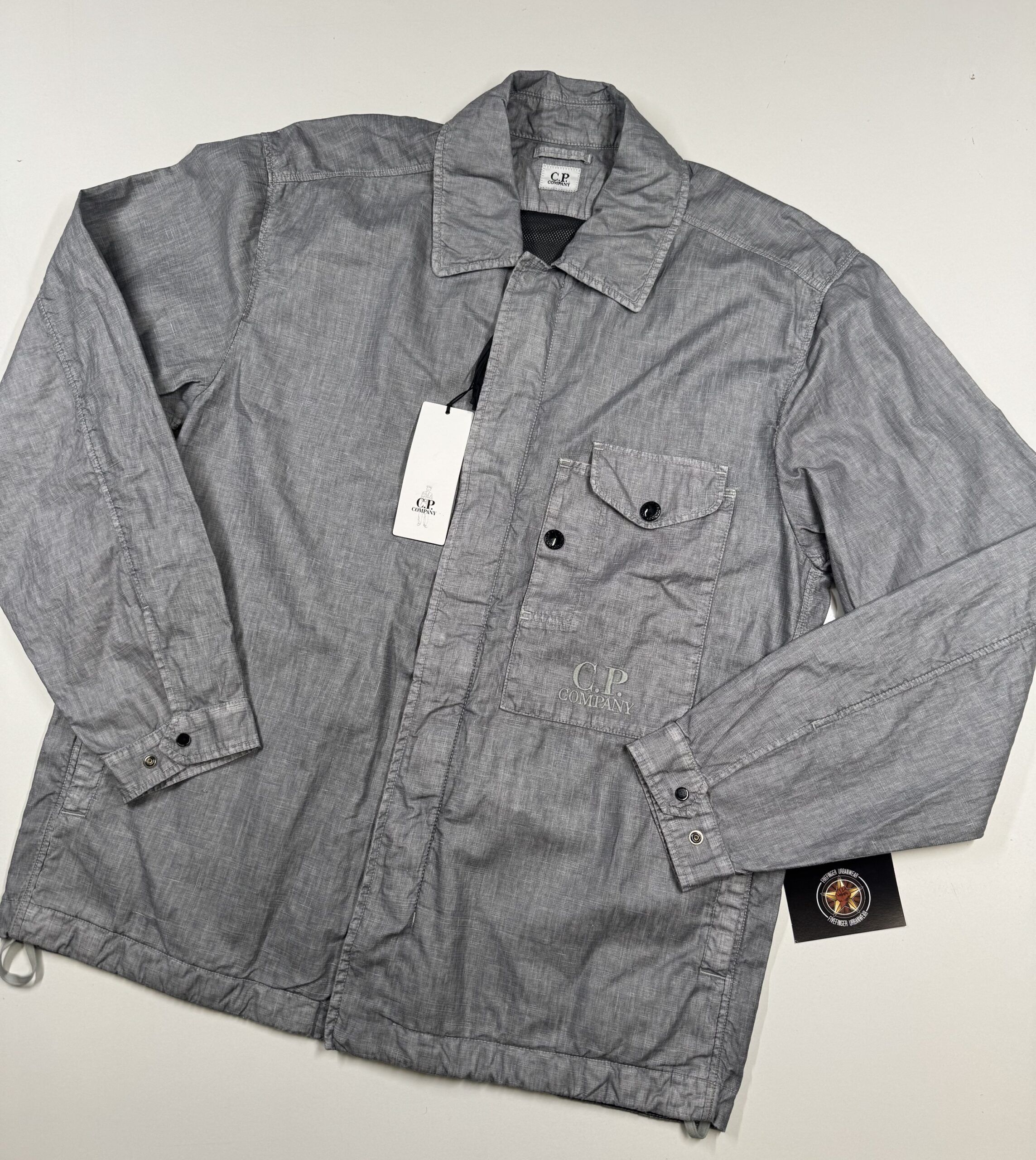 CP Company 277A  Cotton/Linen overshirt in Navy Copy - Image 1