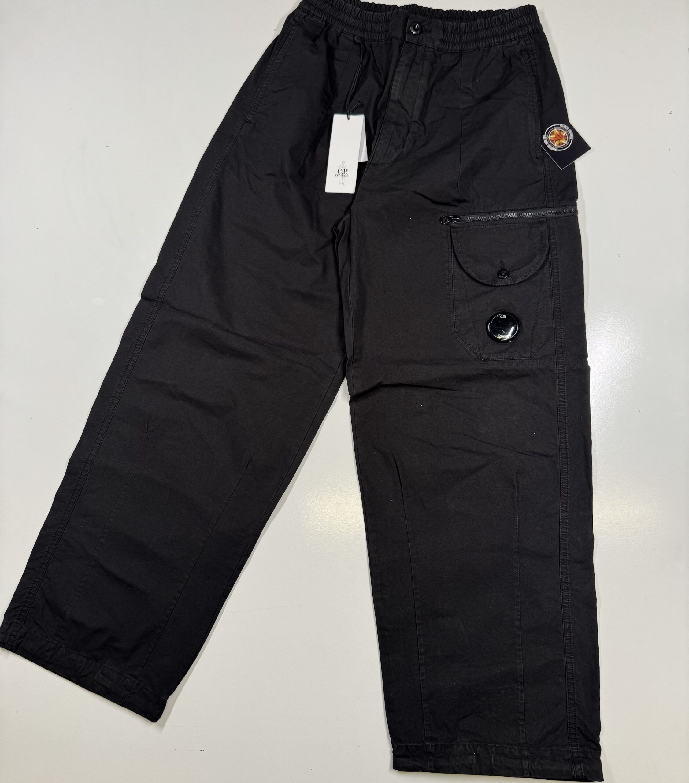 img_6638-3 CP Company 094A Cargo Pants in microreps no peach. - Black - Loose Box fit - Image 1