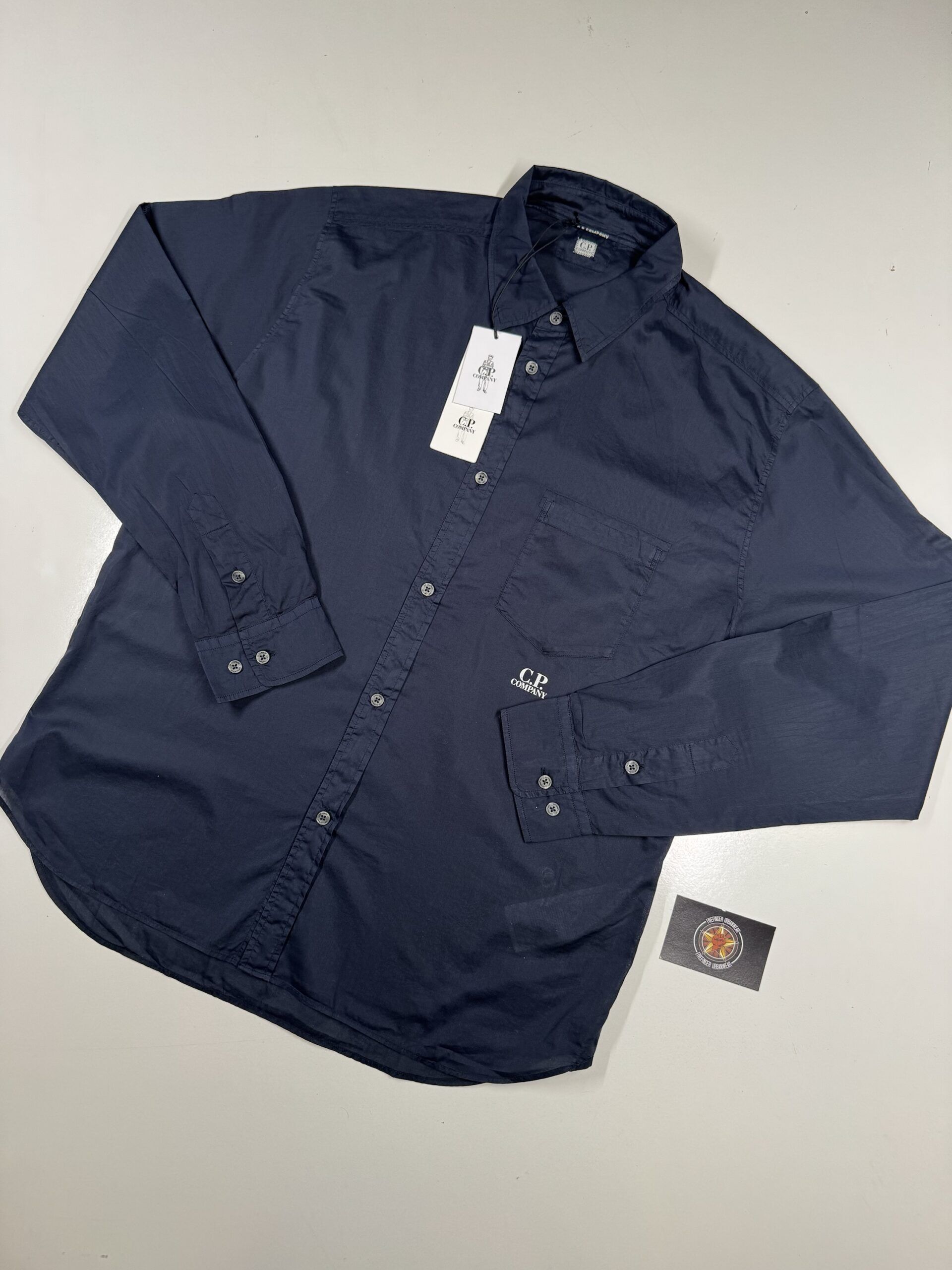 CP Company 248A Mussola light cotton long sleeve shirt in - Image 1