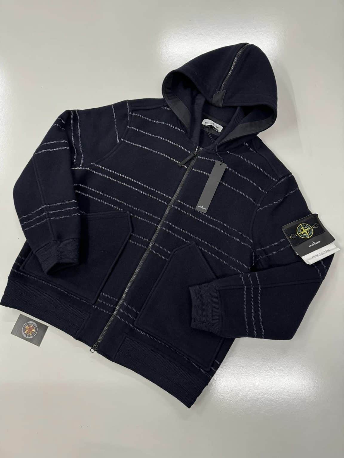 STONE ISLAND 42854 PANNO MILITARE + RIGHE REFLECTIVE HOODED JACKET