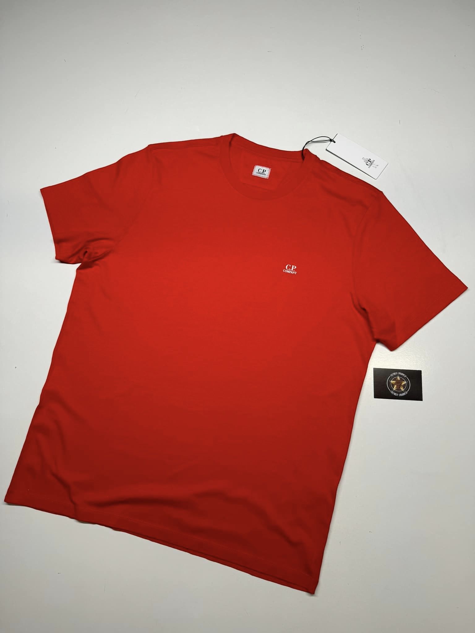CP Company Jersey 30/1 T-Shirt in red - Image 1
