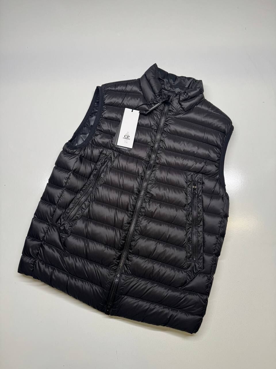 CP Company 170A  DD Shell Padded Vest in Black. - Image 1
