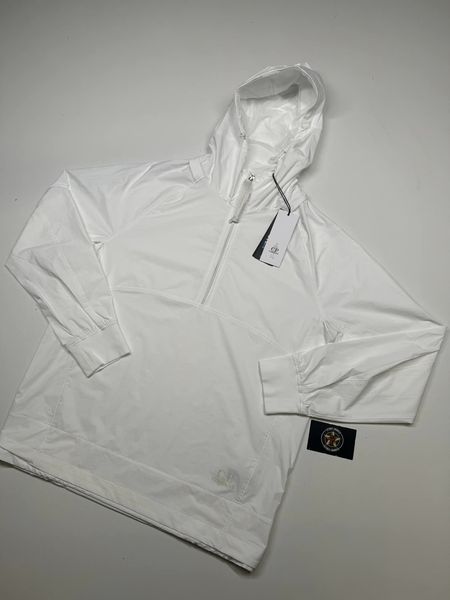441316236_333211269807190_4049842157218569823_n C.P. Company Dyshell Hooded Jacket in White - Image 1