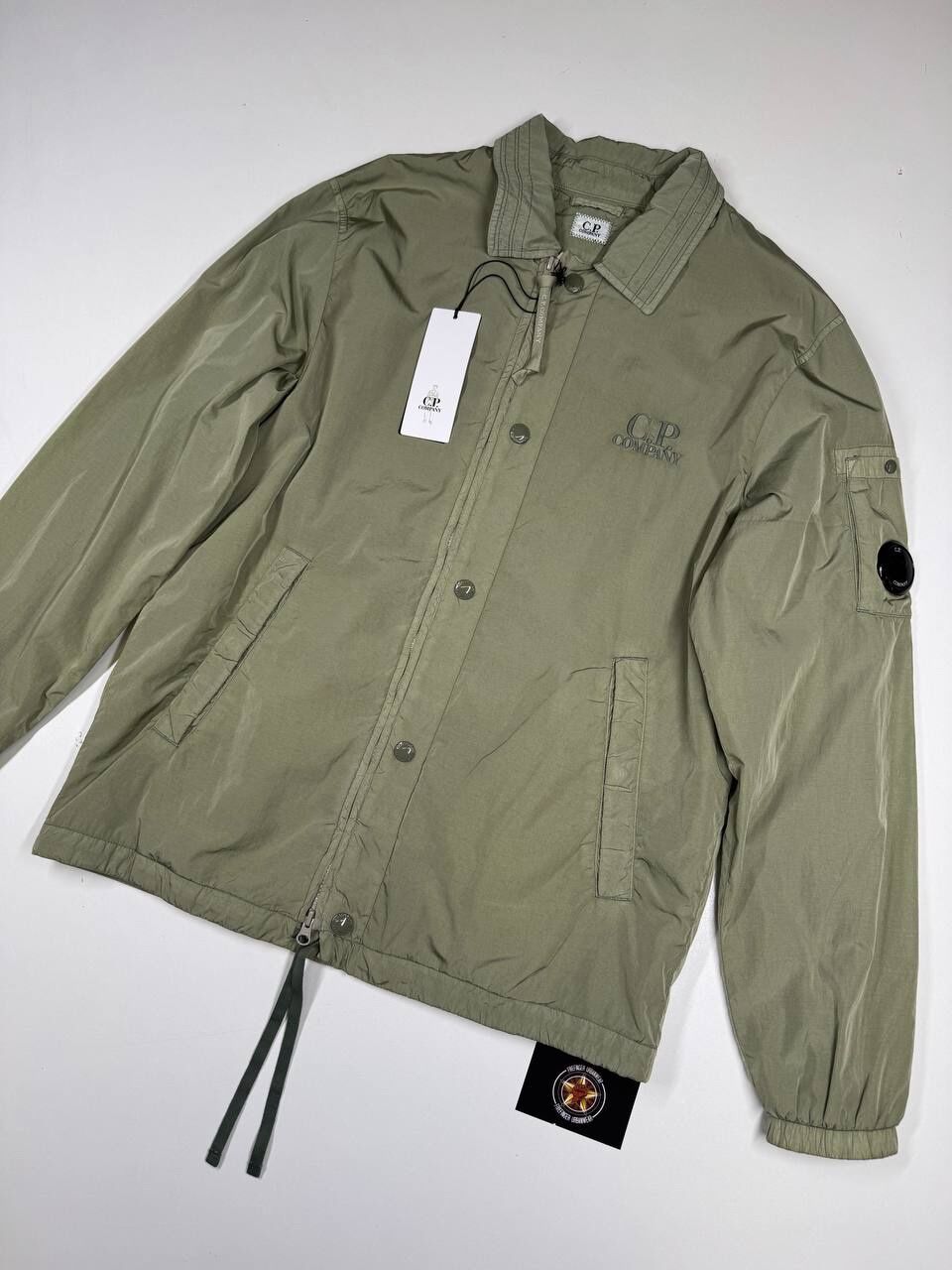 img_0602 CP COMPANY 007A Chrome R lined Jacket in Grape Leaf - Large / 22” P2P - Image 1