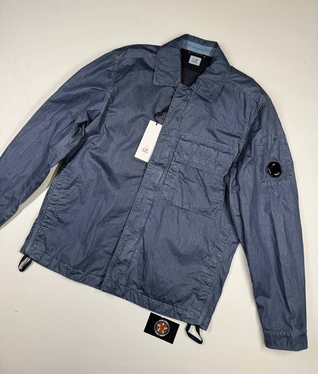 img_1113 C.P. COMPANY 50 FILI WAX OVERSHIRT - Large / P2P 23” - Image 1