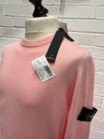 Stone Island _ Spring Summer '023 532B9 Crewneck knit in raw hand cotton - Image 3