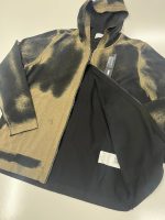 STONE ISLAND 545D9 HAND SPRAYED AIRBRUSH TREATMENT Hooded cardigan knit made in raw hand cotton. - Image 4